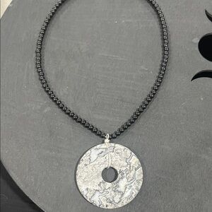 Natural stone homemade necklace